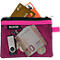 Pochette Leitz WOW Traveller à fermeture éclair, pochette transparente en filet et compartiment opaque, taille S, rose
