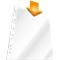 Pochette perforée Business DURABLE, format A4, ouverture sur le dessus, 100 p., lisse, transparent