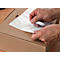 Pochette porte-documents/bulletin de livraison SecurePack Premium, C5, sans impression, autocollante, résistante à l'eau, LDPE &amp; papier kraft, transparente, 500 pièces