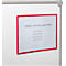 Pochette pour documents, magnétique, 10 p., rouge