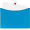 Pochette pour documents VELOCOLOR® Veloflex, format A4, plastique, pour ± 100 feuilles, 6 p., bleu