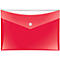 Pochette pour documents VELOCOLOR® Veloflex, format A5, plastique, pour ± 100 feuilles, 6 p., rouge