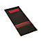 Pochettes à couverts Papstar Stripes, y compris serviette blanche, 520 pièces, L 85 x H 200 mm, papier, noir/bordeaux