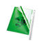 Chemise verte avec une règle à mesurer à côté, partiellement ouverte, titre visible.