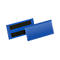 Pochettes magnétiques pour étiquettes et identification l. 100 x H 38 mm, 50 p., bleu