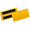 Pochettes magnétiques pour étiquettes et identification l. 100 x H 38 mm, 50 p., jaune