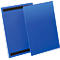 Pochettes magnétiques pour étiquettes et identification l. 210 x H 297 mm (A4 portrait), 50 p., bleu
