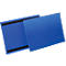 Pochettes magnétiques pour étiquettes et identification l. 297 x H 210 mm (A4 paysage), 50 p., bleu
