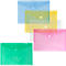 Pochettes porte documents transparentes en PP FolderSys, à fermeture par velcro, format A4 paysage, coloris assortis, 10 pièces