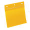 Pochettes pour documents avec cintres, l. 210 x H 148 mm (A5 paysage), 50 p., jaune