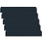 Pochettes transparentes Orgatex, A6 paysage, anthracite, 50 p.