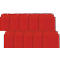 Pochettes transparentes Orgatex, A6 paysage, rouge, 10 p.