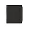 Geschlossene schwarze E-Reader-Schutzhülle mit texturierter Oberfläche und eingeprägtem PocketBook-Logo.