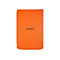Leuchtend orangefarbene Schutzhülle für PocketBook E-Reader auf weißem Hintergrund.