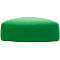 Poef GOGO Leyform, groot, ovaal, B 1240 x D 1090 x H 440 mm, met glijders, stoffen bekleding,groen