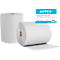 Poetspapier WIPEX®-ZR, 2-laags, doekgrootte ca. 220 x 360 mm, cellulose &amp; gerecyclede grondstof, wit, 2 rollen met elk 1500 doekjes.