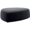 Polstermöbel Leyform GOGO Pouf, groß, oval, B 1240 x T 1090 x H 440 mm, mit Gleitern, Stoffbezug, anthrazit