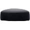 Polstermöbel Leyform GOGO Pouf, groß, oval, B 1240 x T 1090 x H 440 mm, mit Gleitern, Stoffbezug, anthrazit