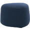Polstermöbel Leyform GOGO Pouf, klein, oval, B 550 x T 515 x H 440 mm, mit Gleitern, Stoffbezug, dunkelblau