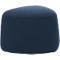 Polstermöbel Leyform GOGO Pouf, klein, oval, B 550 x T 515 x H 440 mm, mit Gleitern, Stoffbezug, dunkelblau