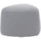 Polstermöbel Leyform GOGO Pouf, klein, oval, B 550 x T 515 x H 440 mm, mit Gleitern, Stoffbezug, grau