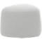 Polstermöbel Leyform GOGO Pouf, klein, oval, B 550 x T 515 x H 440 mm, mit Gleitern, Stoffbezug, hellgrau