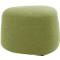 Polstermöbel Leyform GOGO Pouf, klein, oval, B 550 x T 515 x H 440 mm, mit Gleitern, Stoffbezug, hellgrün