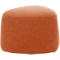 Polstermöbel Leyform GOGO Pouf, klein, oval, B 550 x T 515 x H 440 mm, mit Gleitern, Stoffbezug, terracottabraun