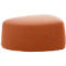 Polstermöbel Leyform GOGO Pouf, mittel, oval, B 980 x T 910 x H 440 mm, mit Gleitern, Stoffbezug, terracottabraun
