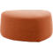 Polstermöbel Leyform GOGO Pouf, mittel, oval, B 980 x T 910 x H 440 mm, mit Gleitern, Stoffbezug, terracottabraun