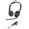 Poly Blackwire 5220 Stereo USB-C-Headset +3,5-mm-Stecker +USB-C/A-Adapter (Packungseinheit)