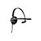 Ein schwarzes Headset mit Mikrofon auf weißem Hintergrund, mit silbernen und kupferfarbenen Akzenten und dem Plantronics-Logo.