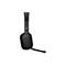 Schwarzes HP Headset mit verstellbarem Mikrofonbügel auf weißem Hintergrund.