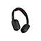 Schwarze kabellose Over-Ear-Kopfhörer mit HP-Logo und rotem Akzent am Kopfbügel vor weißem Hintergrund.