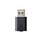 Ein schwarzer USB-Adapter mit Logo und Aufdrucken E305446 und cUL US LISTED I.T.E.