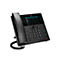 Schwarzes Poly-Telefon mit Display, Menü und Tasten. Auf dem Display steht 'Main Menu' und 'New Call'.