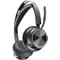 Poly On-Ear-Headset Voyager Focus 2, Bluetooth, USB-A/USB-C Adapter, Noise Canceling Mikrofon, mit Ladestation
