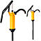 Pompe à manivelle, 0,45 L/Hub, viton, jaune