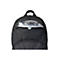 Schwarzer Rucksack mit offenem ReiÃŸverschluss, Innenansicht mit LadegerÃ¤t, Kabeln und ZubehÃ¶r.