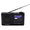 Portables Internetradio Soundmaster® IR6500SW, DAB+/UKW, 2 W, Einschlaf- und Weckfunktion, Bluetooth, Akku, B 160 x T 45 x H 95 mm, schwarz