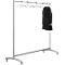 Portant mobile Event, l. 1780 x P 530 x H 1710 mm, alu argent
