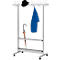Portant mobile, l. 1260 x H 1700 mm, avec 24 crochets pour manteaux et 12 pour chapeaux