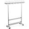 Portant mobile, l. 1460 x H 1700 mm, avec 28 crochets pour manteaux et 14 pour chapeaux