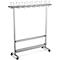 Portant mobile, l. 1660 x H 1700 mm, avec 32 crochets pour manteaux et 16 pour chapeaux