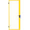 Porte à un battant, pour système de séparation grillagé, charnière droite/gauche, l. 850 x H 2070 mm, avec serrure à pêne dormant à mécanisme de verrouillage, jaune