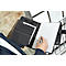 Porte-bloc Lightpak®, A4, liens multifonctions, 1 pochette, passant pour stylo, support pour portable/tablette, 1 bloc, fermeture magnétique, RPET, anthracite