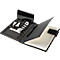 Porte-bloc Lightpak®, A5, liens multifonctions, 1 pochette, passant pour stylo, support pour portable/tablette, 1 bloc, fermeture magnétique, RPET, anthracite