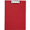 Porte-bloc Maul MAULbalance, A4, pince 8 mm, personnalisable, à suspendre, L 323 x l 234 x H 16 mm, carton, recyclable, rouge