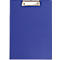 Porte-bloc Maul MAULpoly, A4, poche intérieure, boucle de stylo, largeur de serrage 8 mm, à suspendre, L 320 x l 228 x H 13 mm, carton/polypropylène, recyclable, bleu