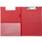 Porte-bloc Maul MAULpoly, A4, poche intérieure, boucle de stylo, largeur de serrage 8 mm, à suspendre, L 320 x l 228 x H 13 mm, carton/polypropylène, recyclable, rouge